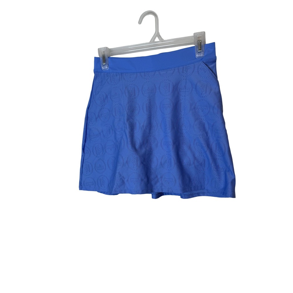 Peter Millar Skort Womens XS Blue Perforated Golf Activewear Pocket Athletic